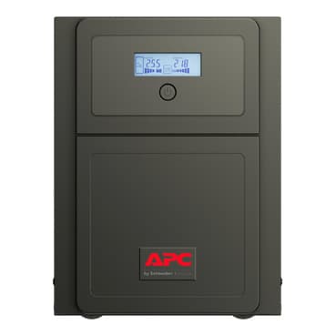 APC Easy UPS 1 Ph Line Interactive, 3kVA, Tower, 230V, 4 Schuko CEE 7 outlets, AVR, LCD SMV3000AI-GR